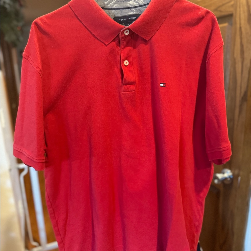Tommy Hilfiger Vibrant Red Polo Shirt